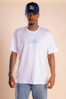 T-SHIRT EU CANTO, EU SAMBO, EU TÔ FELIZ – BRANCA