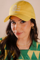 BONÉ DAD HAT IVETE CLAREOU - AMARELO
